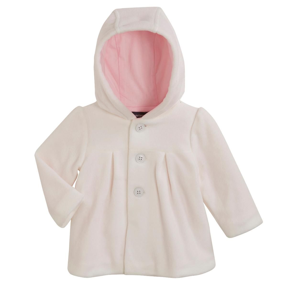 IN EXTENSO Manteau polaire à capuche bébé fille