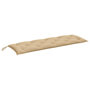 Voir la diapositive 2 : VIDAXL Coussin de banc de jardin beige melange 150x50x7 cm tissu
