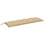 Voir la diapositive 2 : VIDAXL Coussin de banc de jardin beige melange 150x50x7 cm tissu