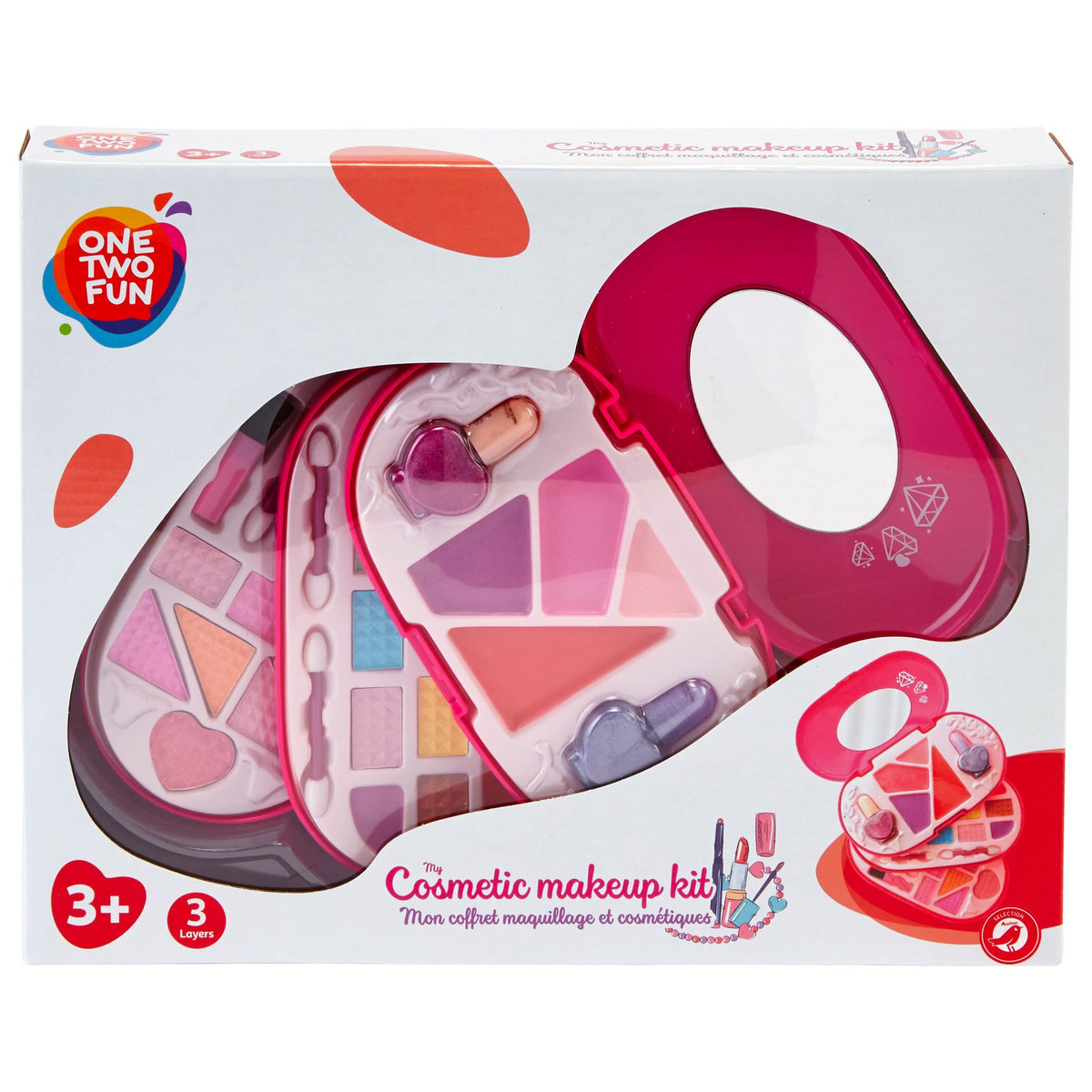 One Two Fun Palette de maquillage 3 niveaux 