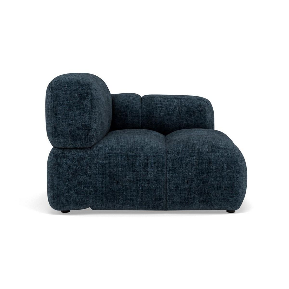 LISA DESIGN Grace - module d'assise droit en velours texturé