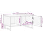 Voir la diapositive 6 : VIDAXL Table basse marron 80x51x40 cm bois de massif manguier