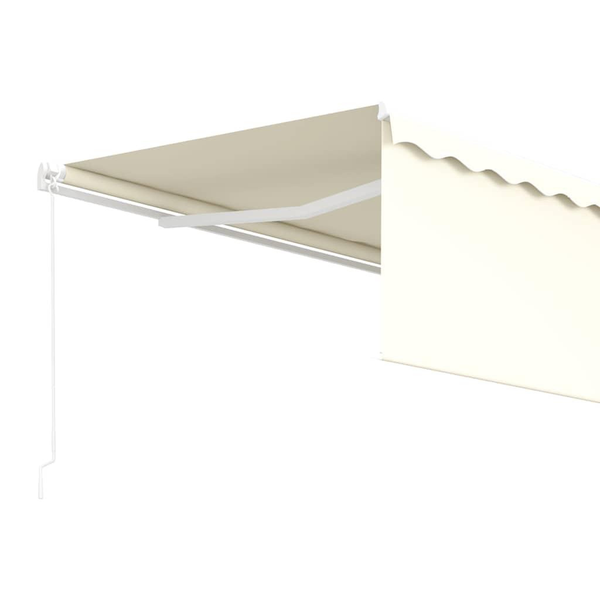 Voir la diapositive 4 : VIDAXL Auvent retractable creme 4 × 3 m polyester