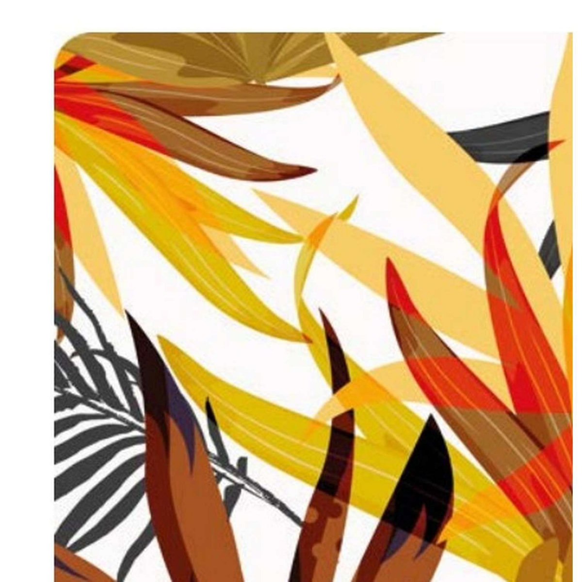 HABITABLE Lot de 6 sets de table Lorjung - 28 x 43 cm - Jaune