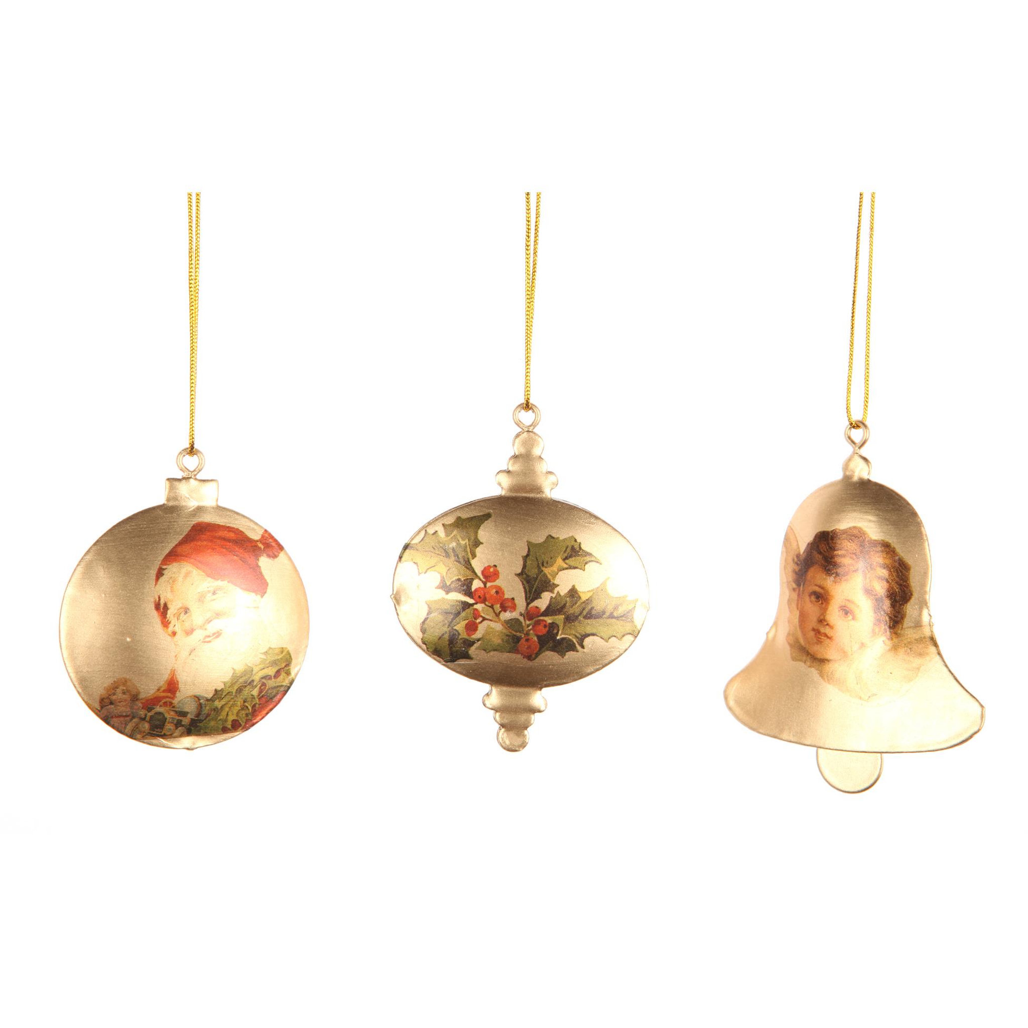 Eden Set de 3 suspensions boule de noel