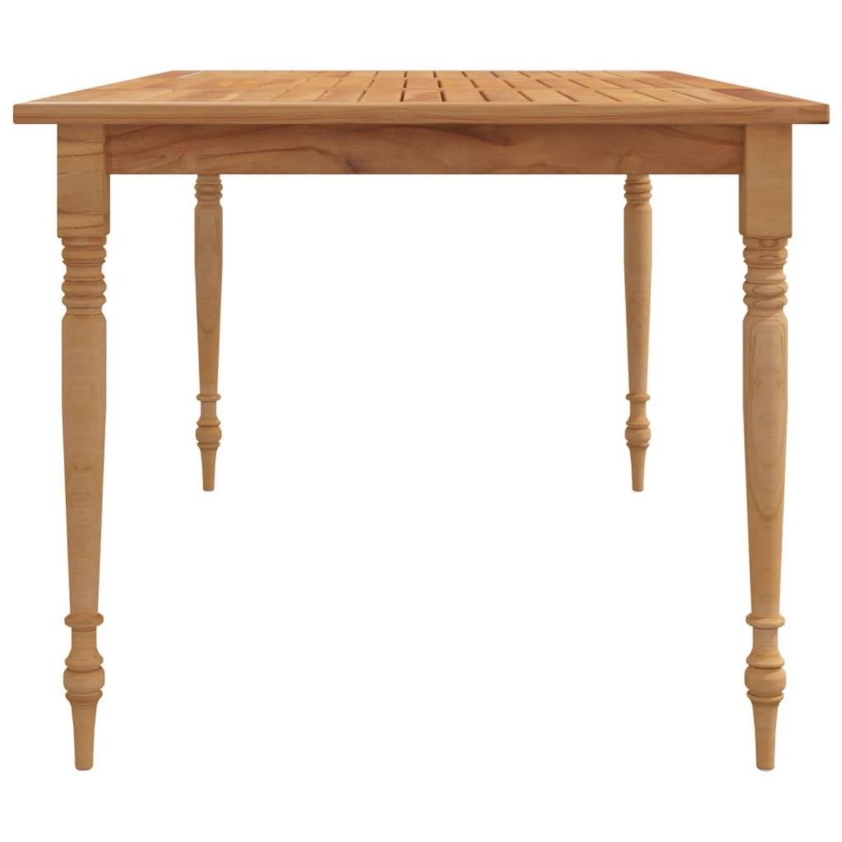 VIDAXL Table Batavia 150x90x75 cm Bois de teck solide