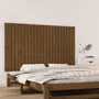 VIDAXL Tete de lit murale Marron miel 147x3x90 cm Bois massif de pin