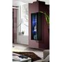 Voir la diapositive 2 : Paris Prix Vitrine LED Murale Design  Fly II  126cm Noir