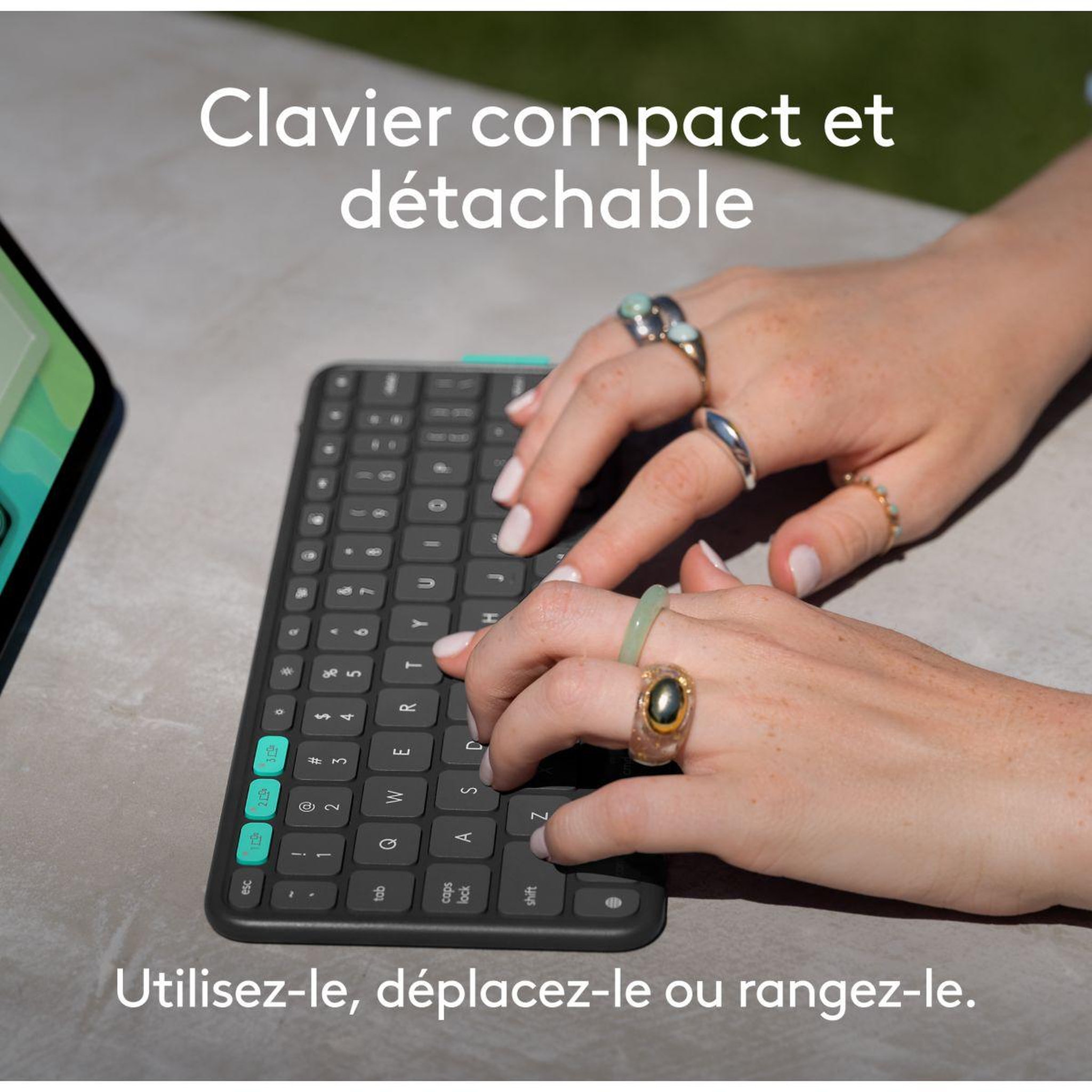 Voir la diapositive 3 : Logitech Etui flip folio 11 graphite ipad pro/air