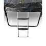 Voir la diapositive 6 : JUMP4FUN Trampoline 8Ft ø244cm noire avec Echelle, Protection et Filet de sécurité