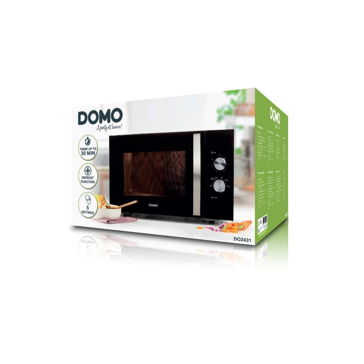 Domo Micro-ondes solo 30l 900w noir - DO2431