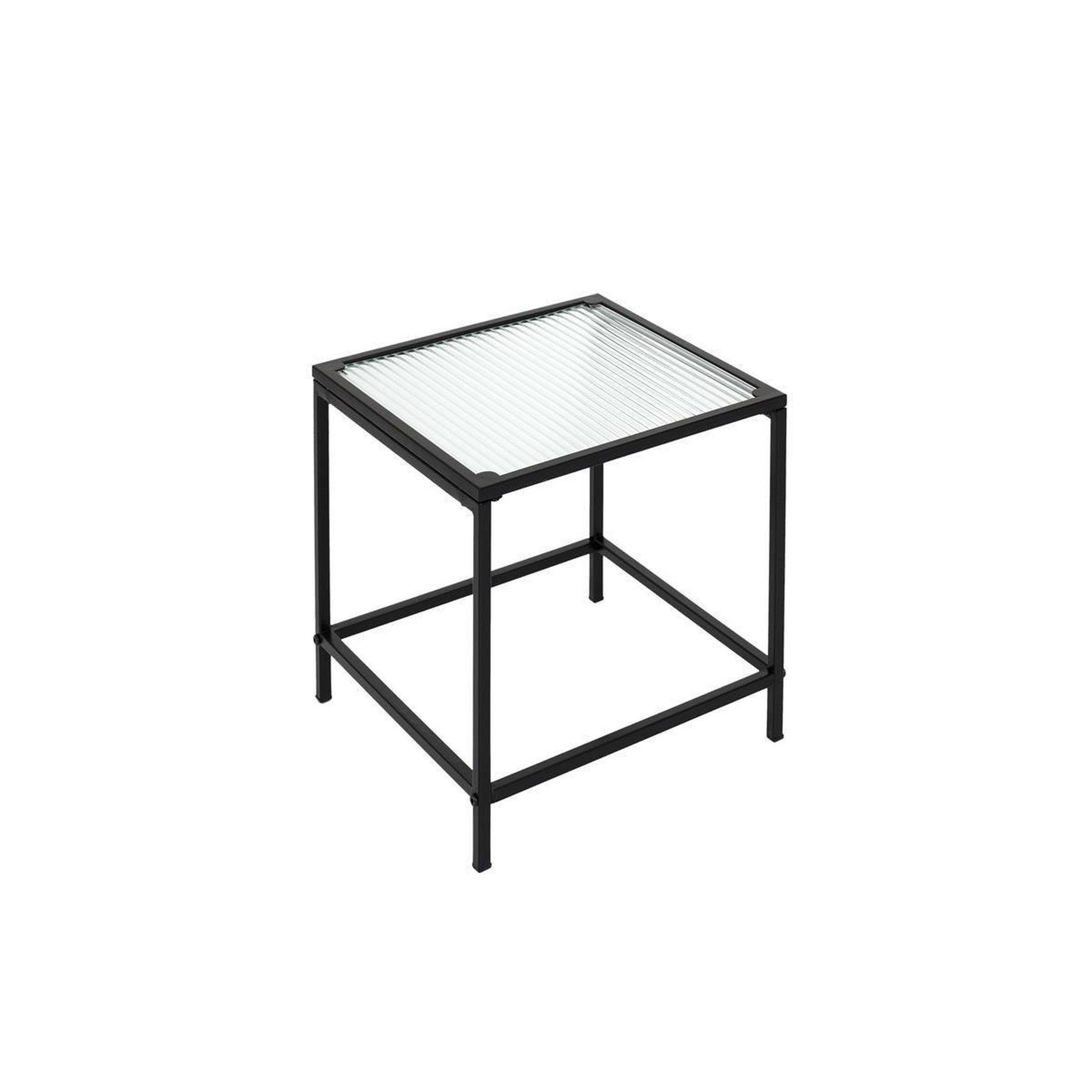 Voir la diapositive 6 : The Home Deco Factory Lot de 2 tables gigognes design  rosa  40cm noir