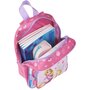 Voir la diapositive 4 : DISNEY Sac maternelle rose avec pochette avant Princesses Disney