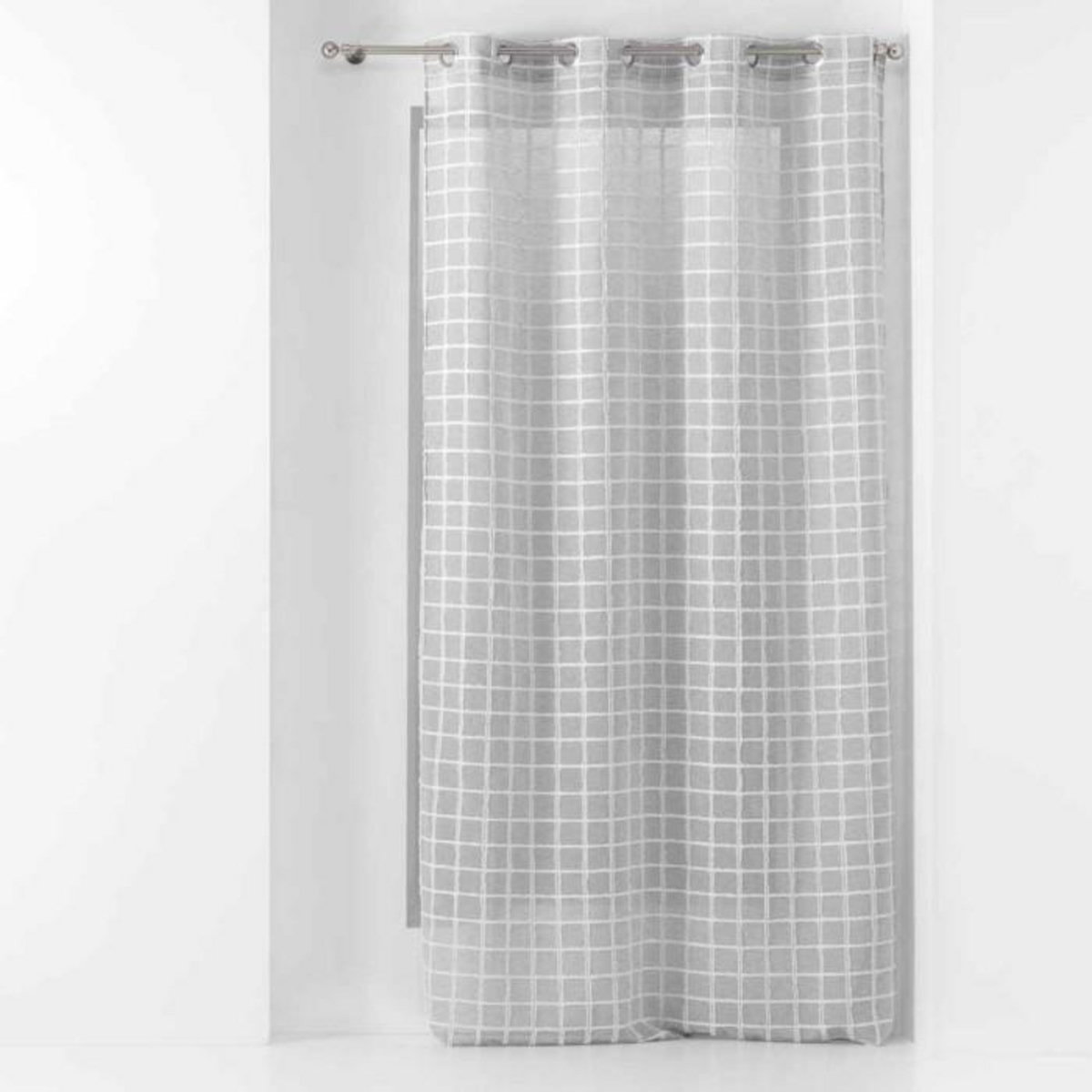 Paris Prix Rideau Voilage à Œillets  Karrona  140x240cm Gris