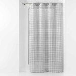 Paris Prix Rideau Voilage à Œillets  Karrona  140x240cm Gris