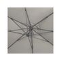 Voir la diapositive 2 : Habitat et Jardin Parasol jardin déporté Alu  Sun 4   - Rectangle - 3 x 4 m - Gris - Dalles à lester incluses