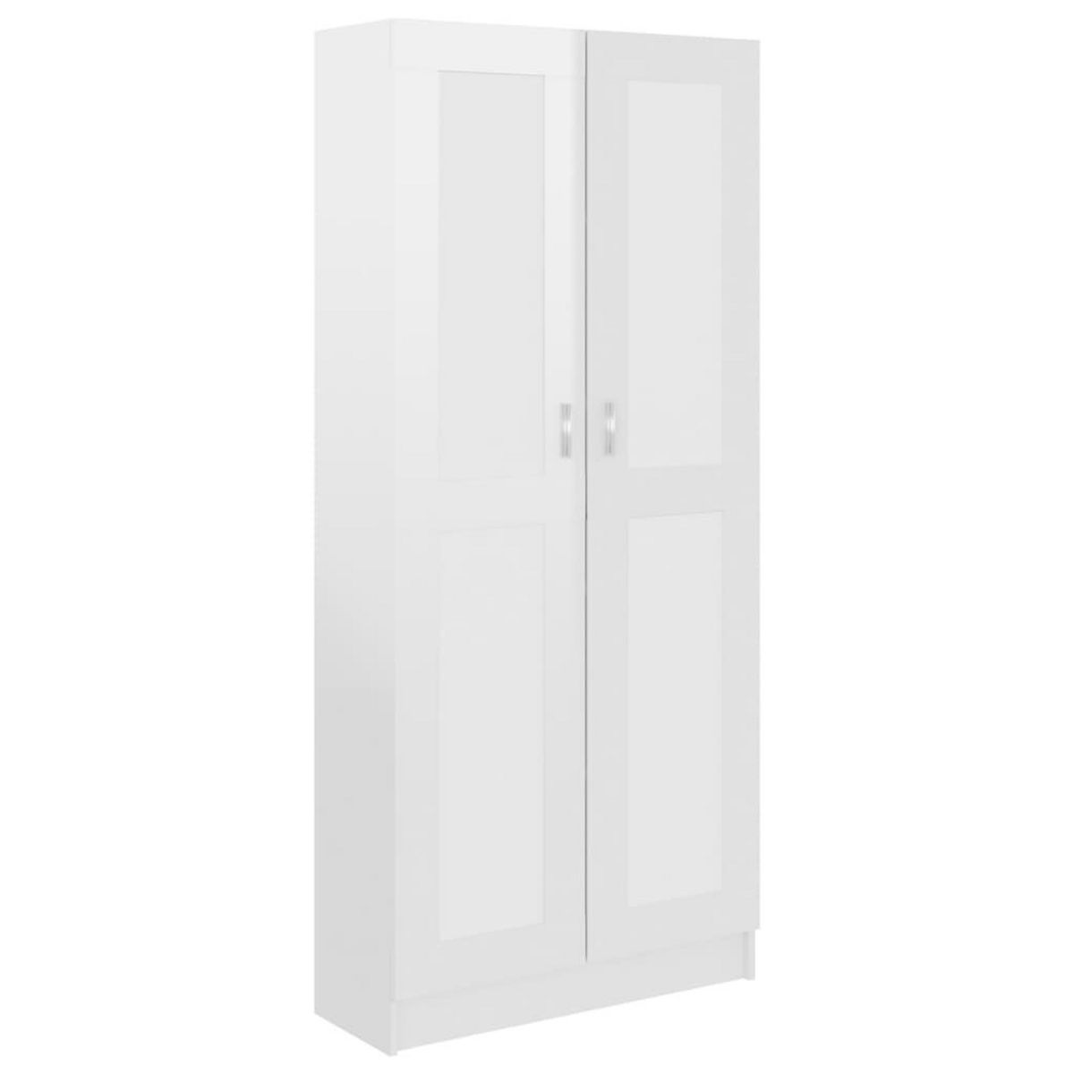 VIDAXL Bibliotheque Blanc brillant 82,5x30,5x185,5cm Bois d'ingenierie