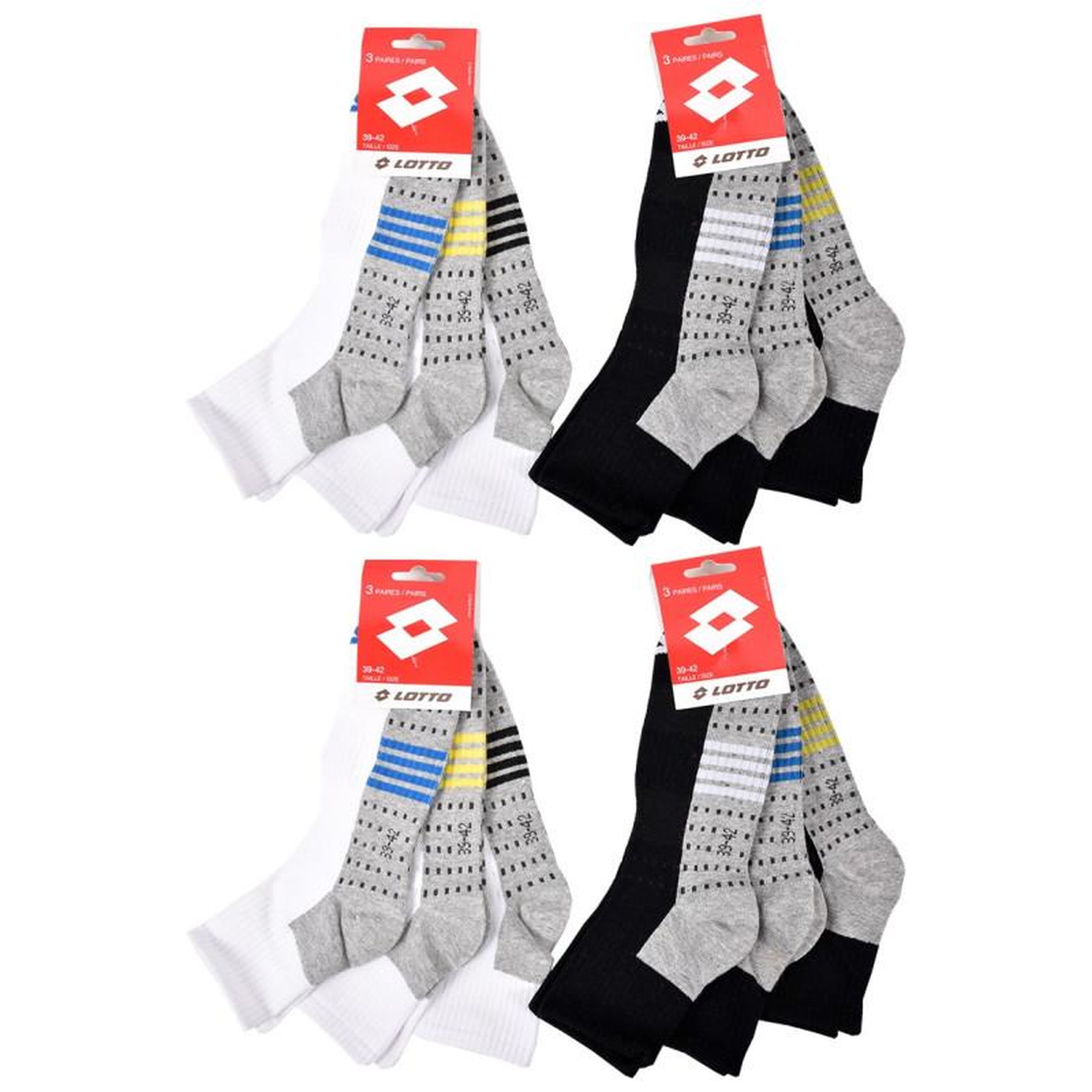 Voir la diapositive 3 : LOTTO Chaussettes Homme LOTTO