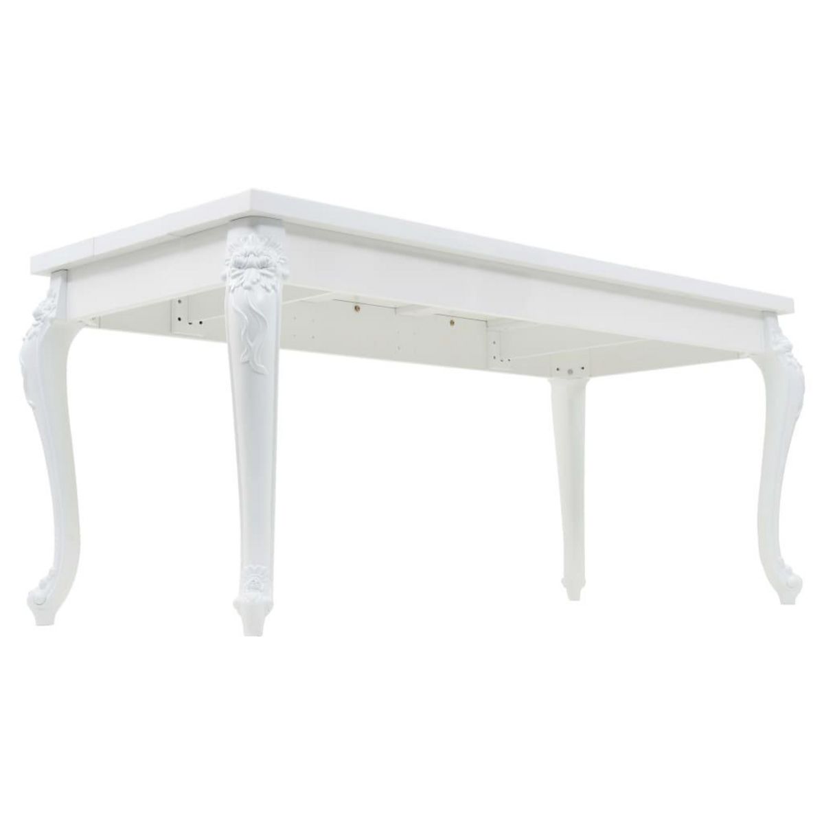 VIDAXL Table a manger 179x89x81 cm Blanc brillant