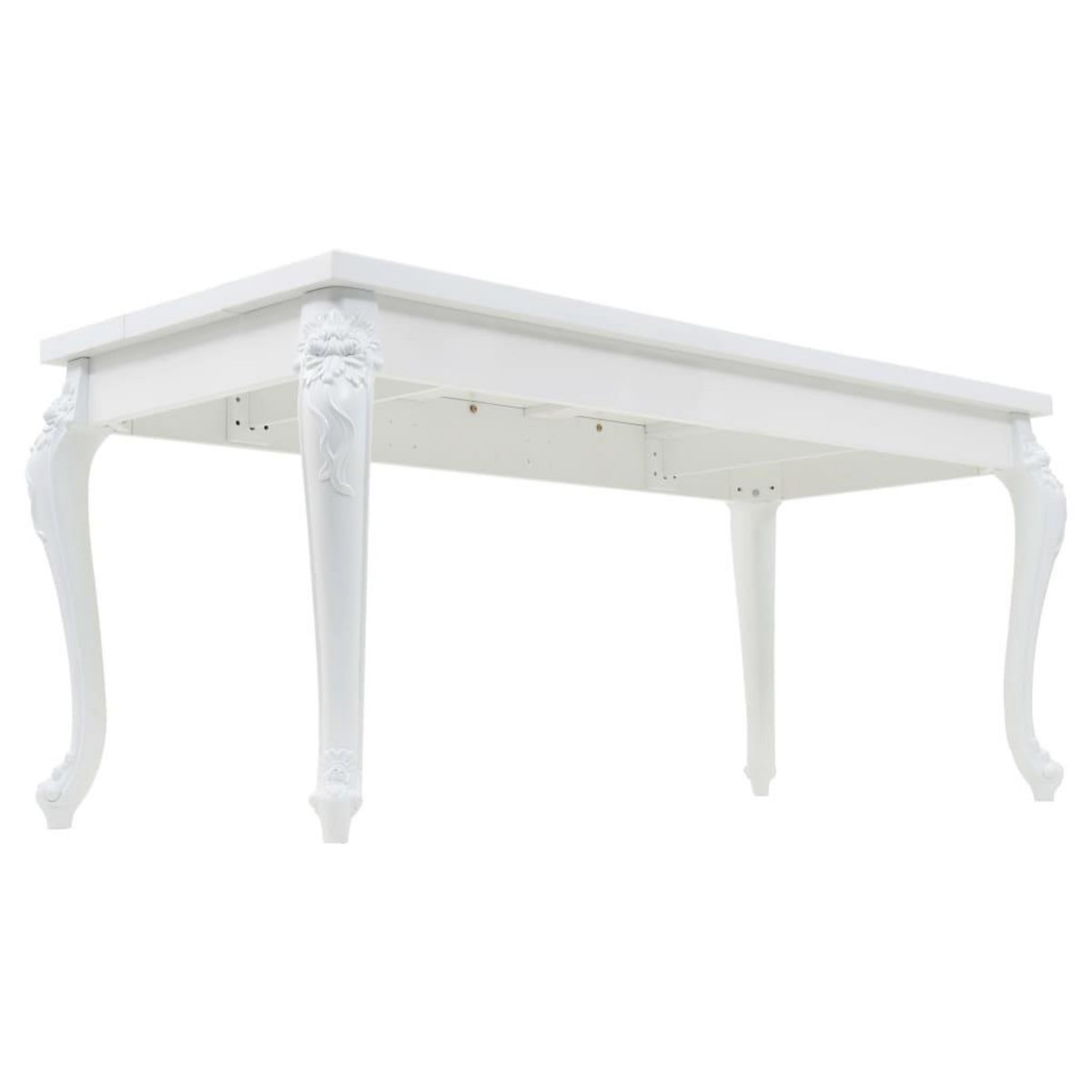VIDAXL Table a manger 179x89x81 cm Blanc brillant