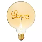 ATMOSPHERA Ampoule Décorative à Filament  Love  17cm Ambre