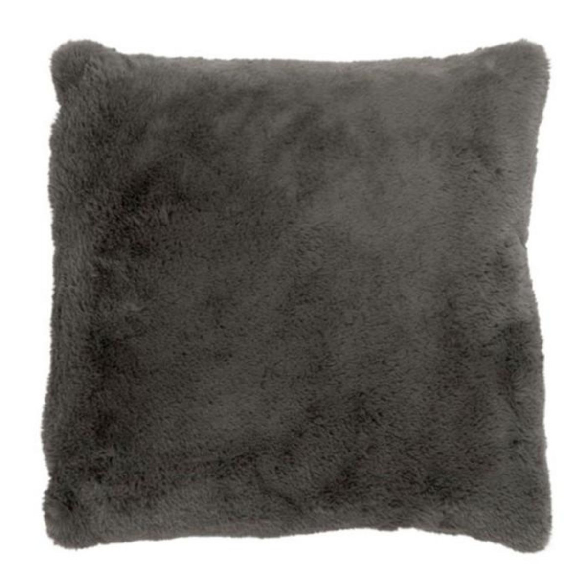 Paris Prix Coussin Imitation Fourrure  Cutie  45x45cm Gris Foncé