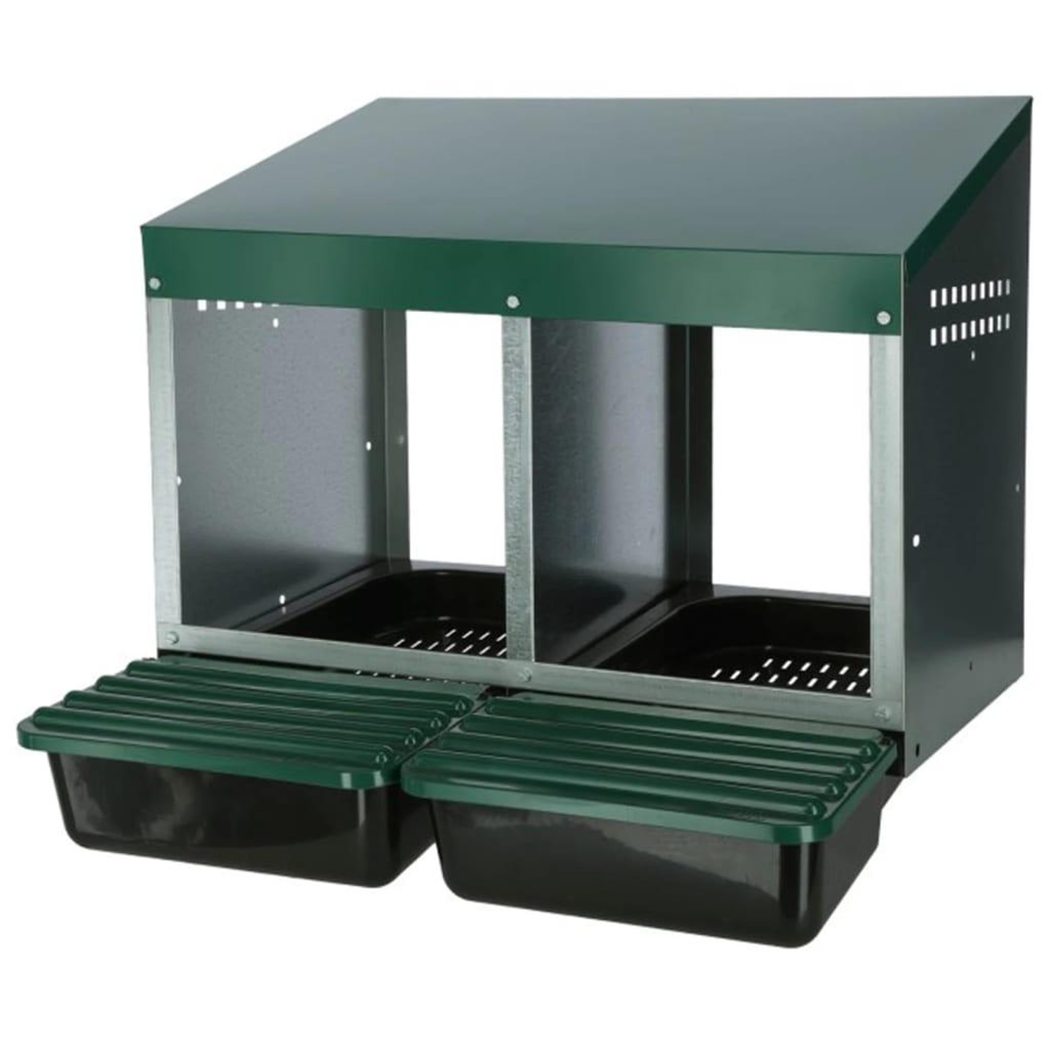 Voir la diapositive 1 : KERBL Kerbl Double nid de ponte de poules 53 x 52 x 43,5 cm Plastique Vert