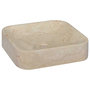 Voir la diapositive 3 : VIDAXL Lavabo Creme 40x40x10 cm Marbre