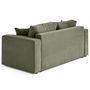 Voir la diapositive 6 : BEST MOBILIER Topaze - canapé droit 2 places en velours côtelé plat