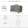 Voir la diapositive 2 : TRUCK Sac de voyage avec roulettes 70L  64cm