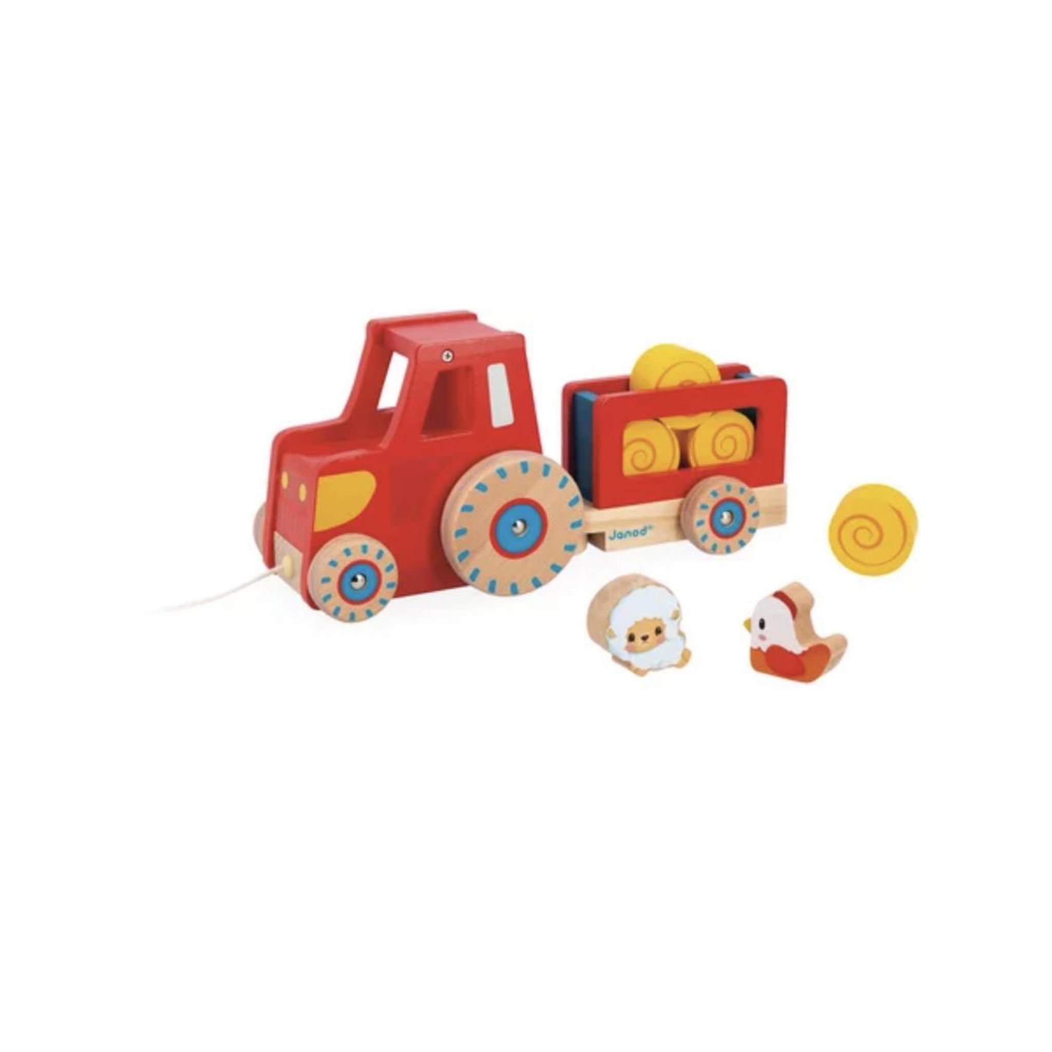 Juratoys-Janod Tracteur Ferme a tirer JANOD