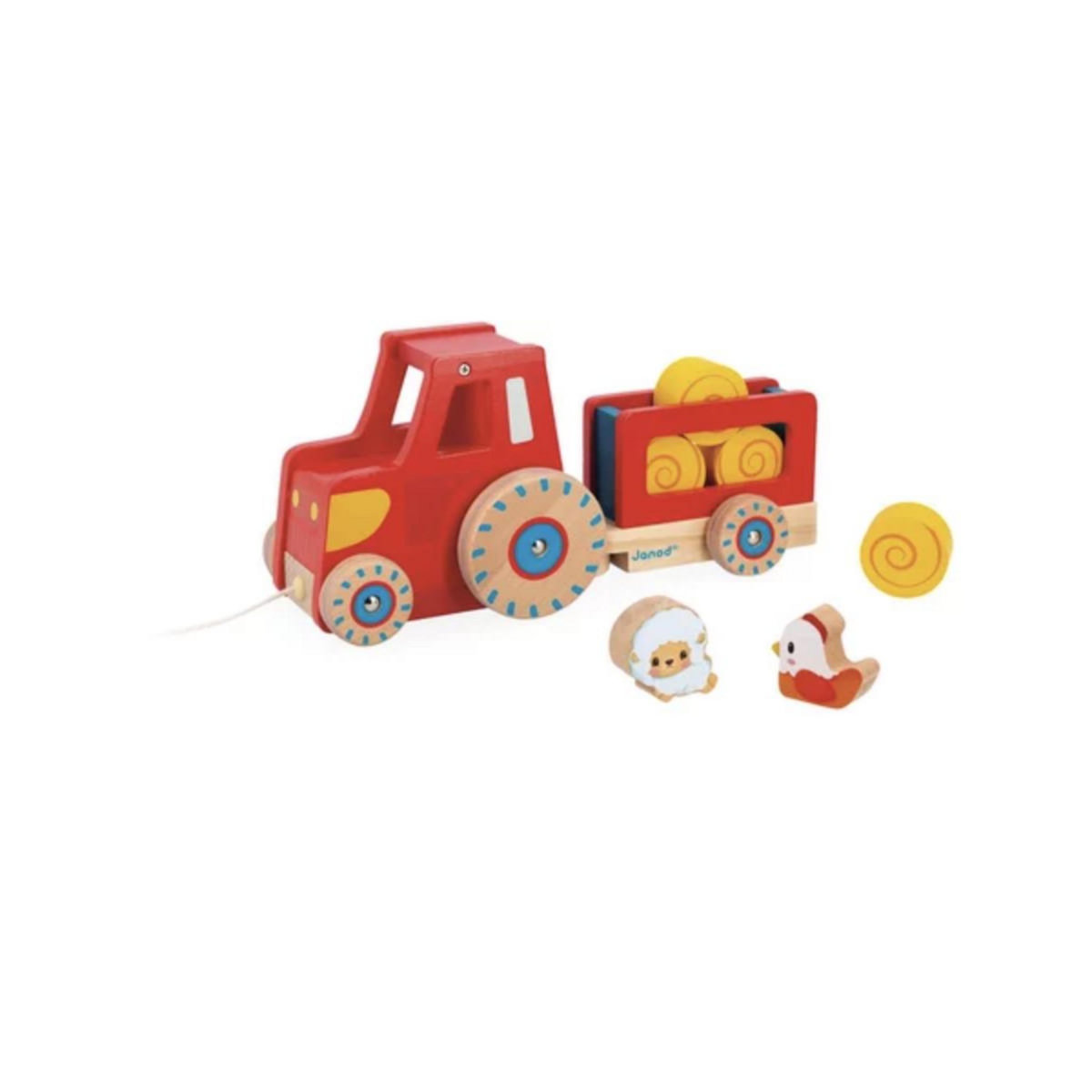 Juratoys-Janod Tracteur Ferme a tirer JANOD