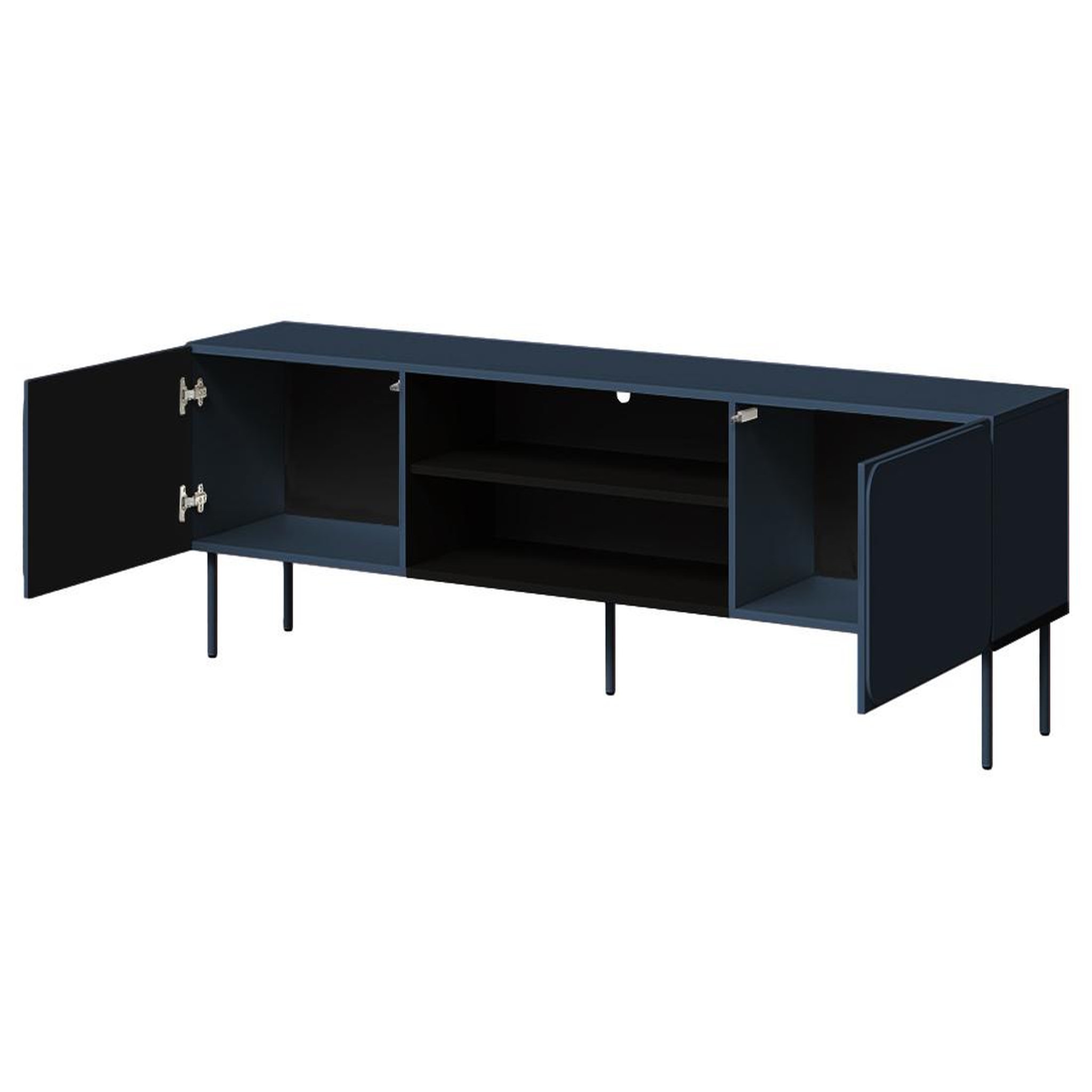 Voir la diapositive 3 : BEST MOBILIER Elvis - meuble tv 200 cm - 2 portes et 2 niches