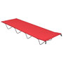 Voir la diapositive 2 : VIDAXL Lits de camping 2 pcs 180x60x19 cm Tissu Oxford et acier Rouge