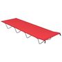 Voir la diapositive 2 : VIDAXL Lits de camping 2 pcs 180x60x19 cm Tissu Oxford et acier Rouge