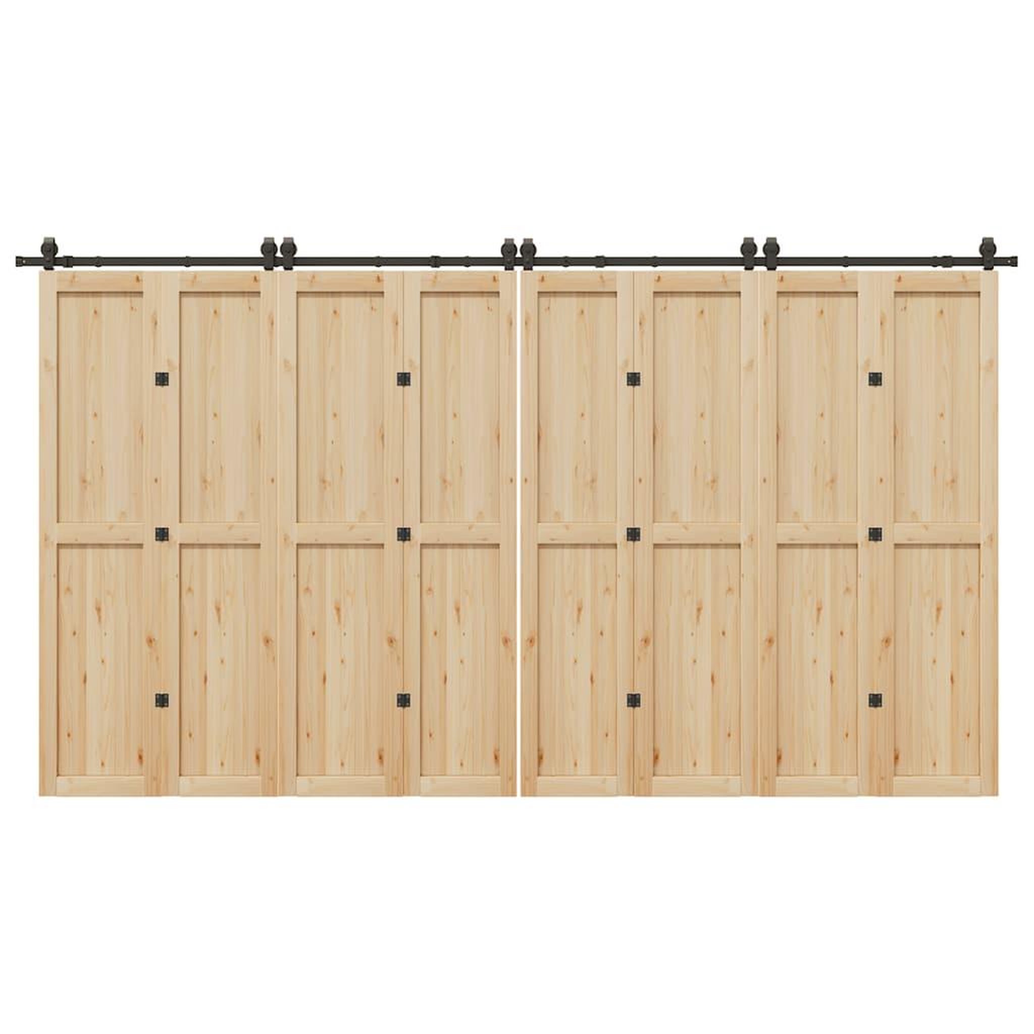 VIDAXL Kit de quincaillerie de porte coulissante 400 cm acier noir