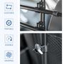 Voir la diapositive 4 : PAWHUT Grille de séparation extensible voiture barrière de sécurité barre réglable pour chien acier noir
