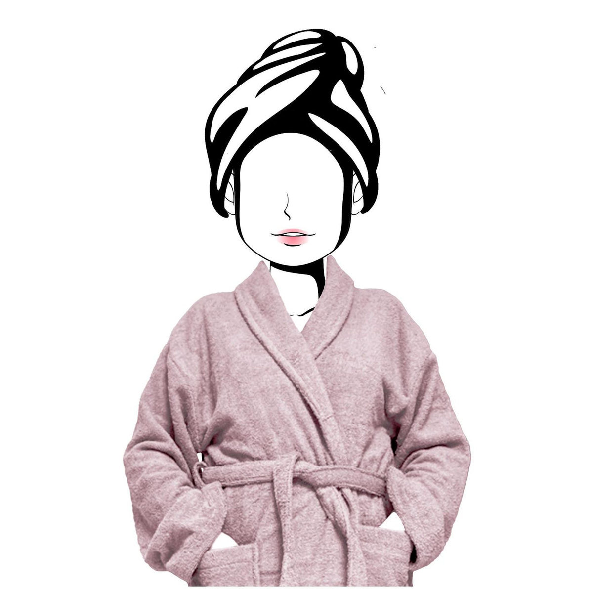 SOLEIL D'OCRE Peignoir en coton 500gr/m2 LAGUNE, par Soleil d'Ocre