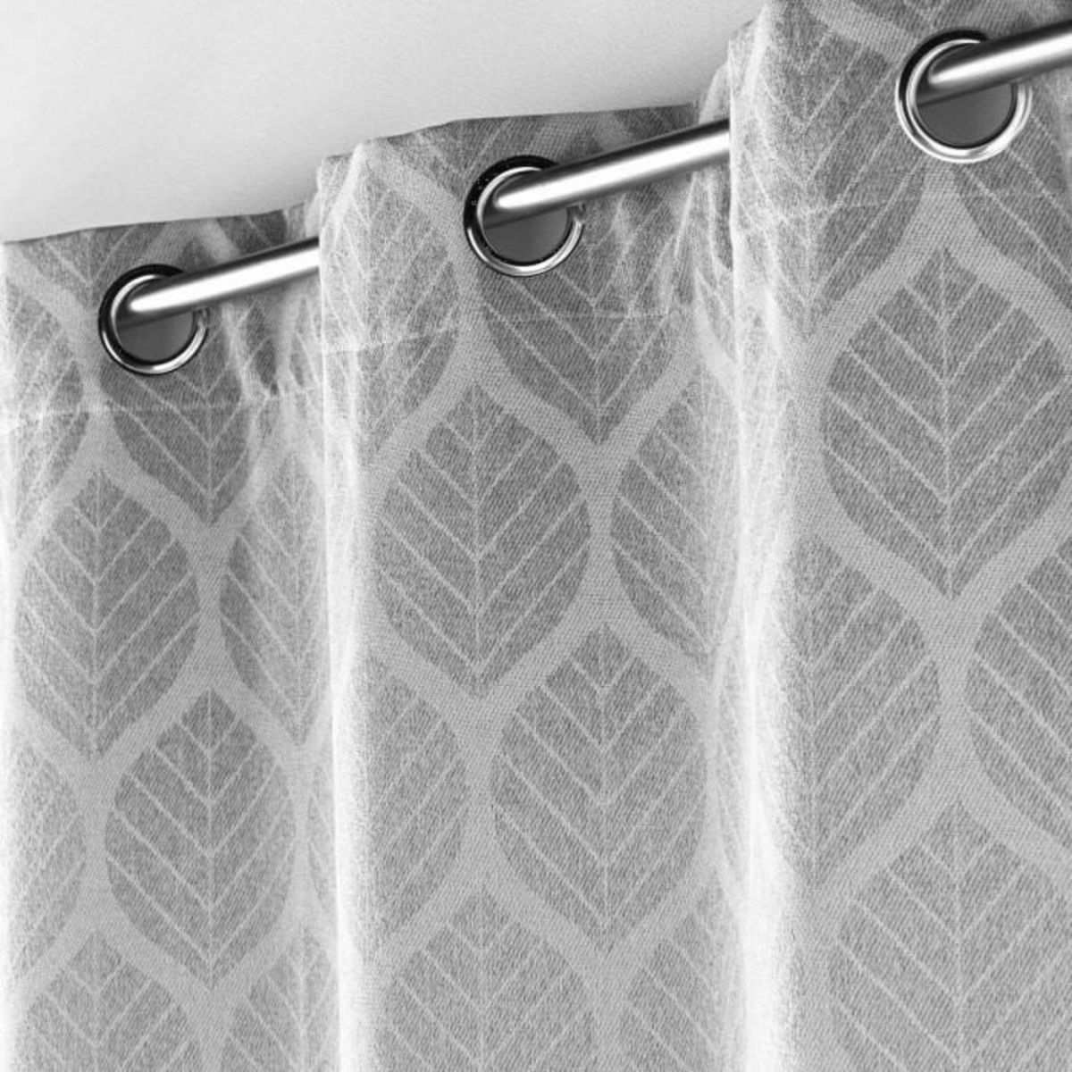 Paris Prix Rideau à Œillets Jacquard  Loria  140x260cm Gris