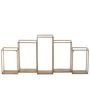 Voir la diapositive 3 : Paris Prix Étagère Design en Métal  Multiple  93cm Or