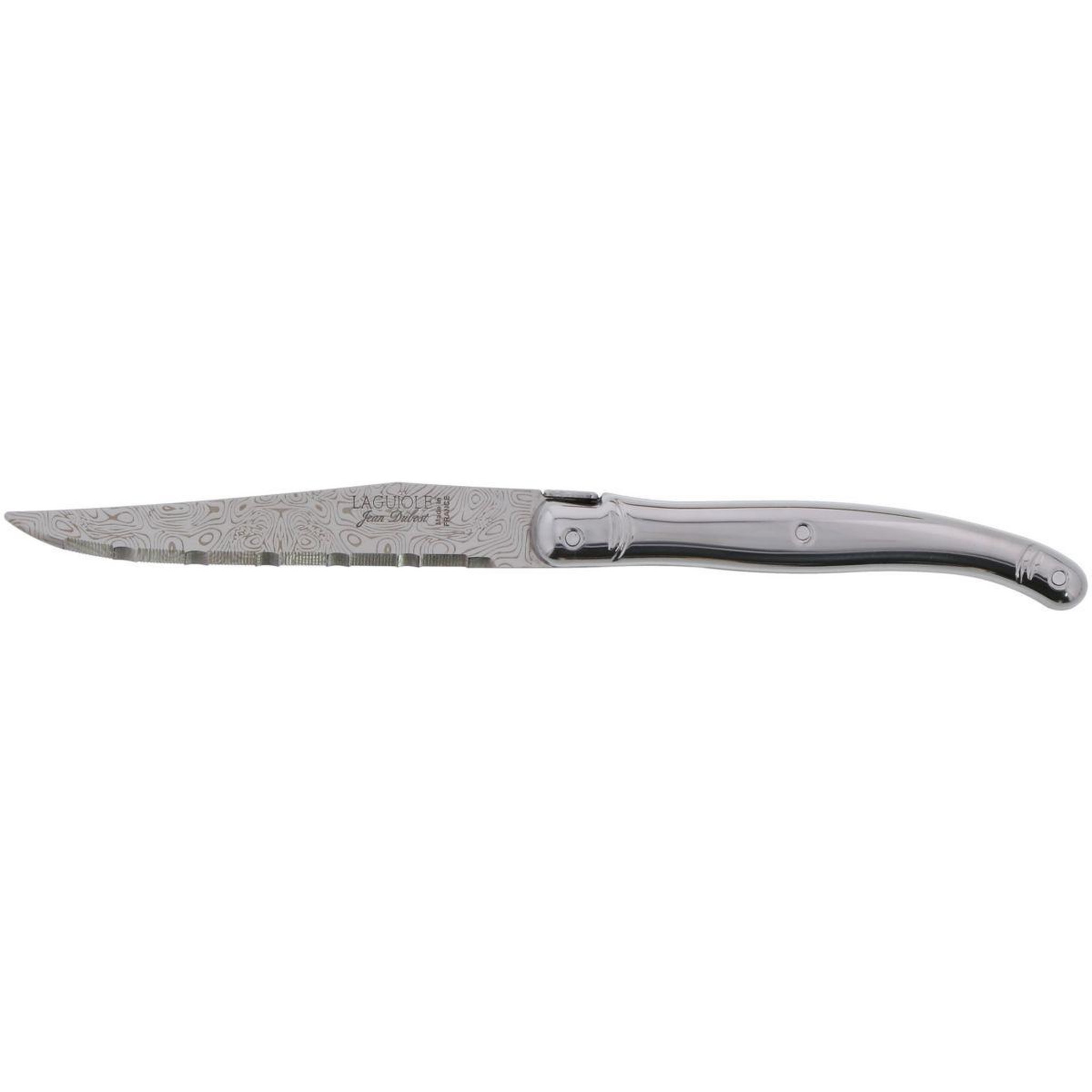 Voir la diapositive 2 : Laguiole Set de couteaux 6 couteaux décor Damas inox