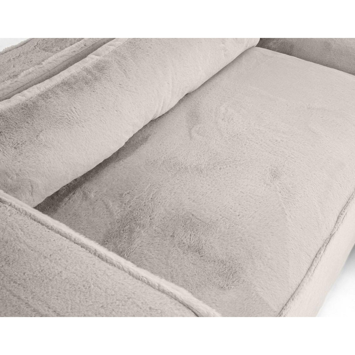 LISA DESIGN Ela - canapé d'angle droit 4 places - en fausse fourrure