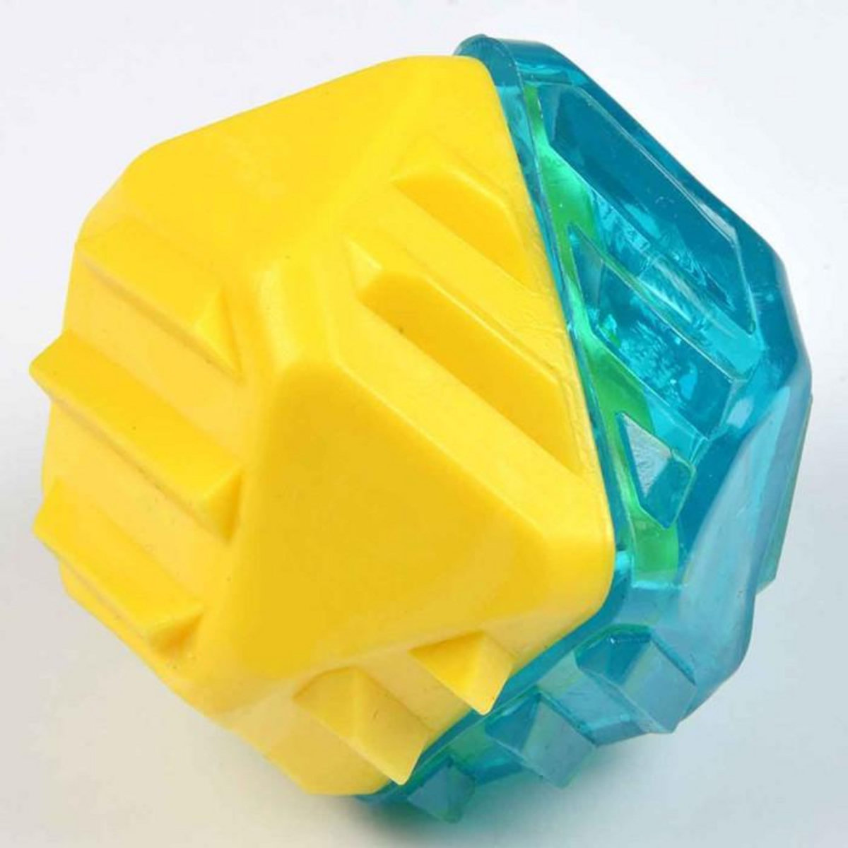 Paris Prix Jouet pour Chien Givré  Diamant  7cm Bleu & Jaune