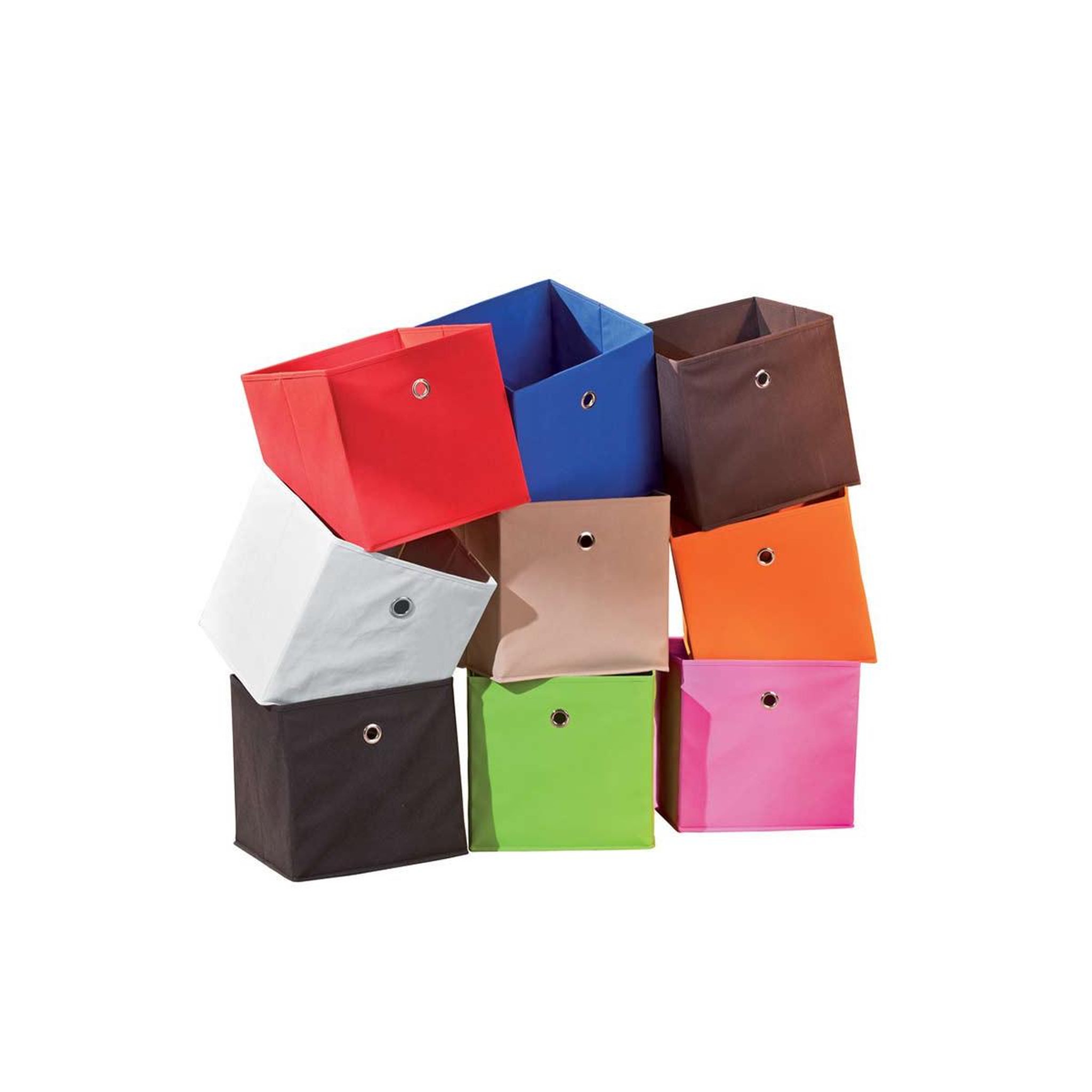 Voir la diapositive 6 : INTERLINK Boîte de rangement pliable  kase  32cm marron
