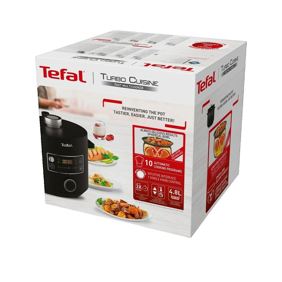 TEFAL Multicuiseur Tefal Turbo Cuisine CY754830 Noir 5L