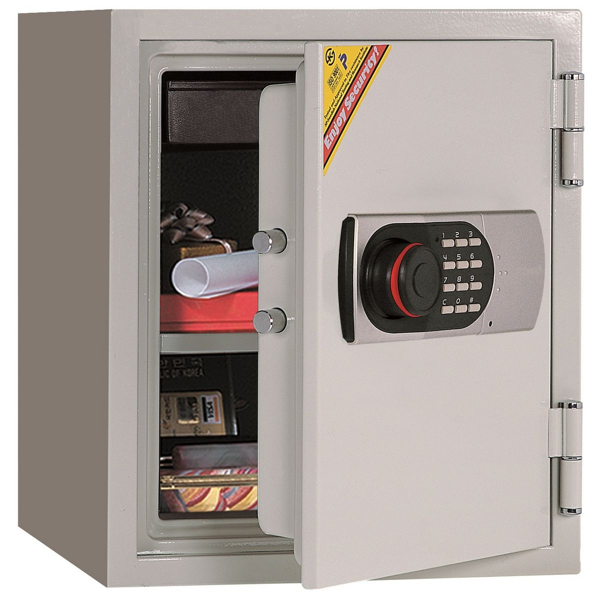 TECHNOMAX Coffre-fort à poser Ignifuge - Combinaison électronique digitale - 25 L