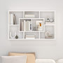 Voir la diapositive 3 : VIDAXL Etagere murale blanc 85x16x52,5 cm bois d'ingenierie