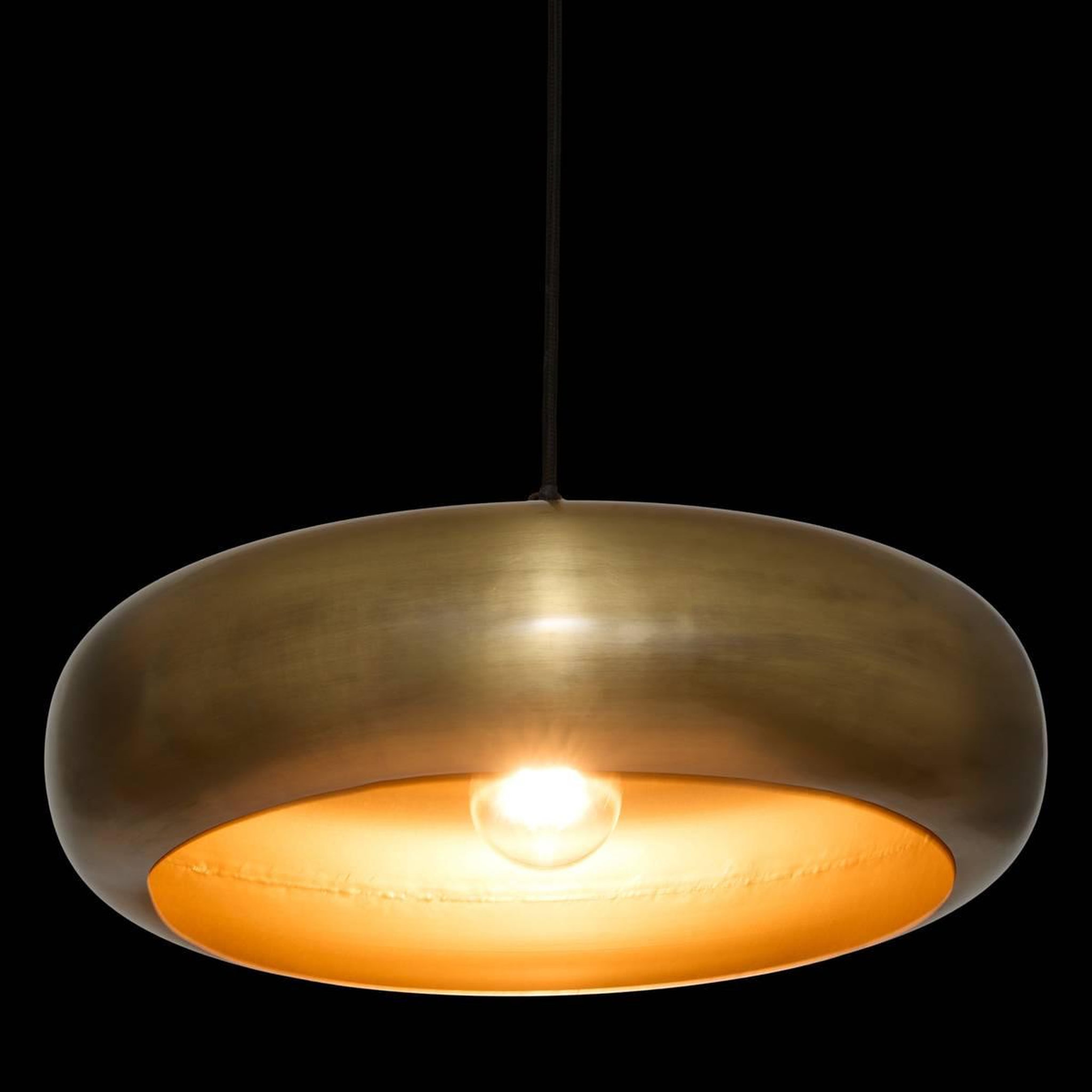 Voir la diapositive 5 : ATMOSPHERA Lampe Suspension en Métal  Gena  39cm Doré