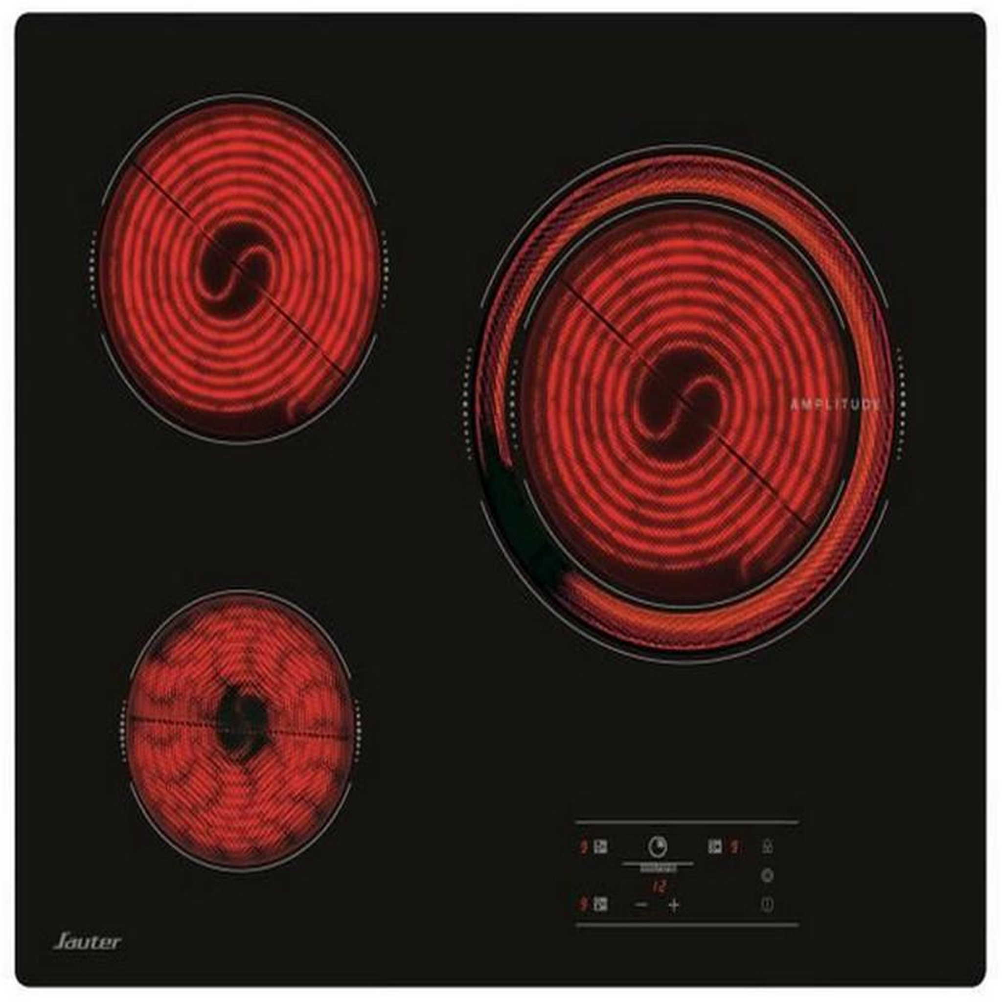 Sauter Table de cuisson vitrocéramique 60cm 4 feux 6100w noir - spv4530b
