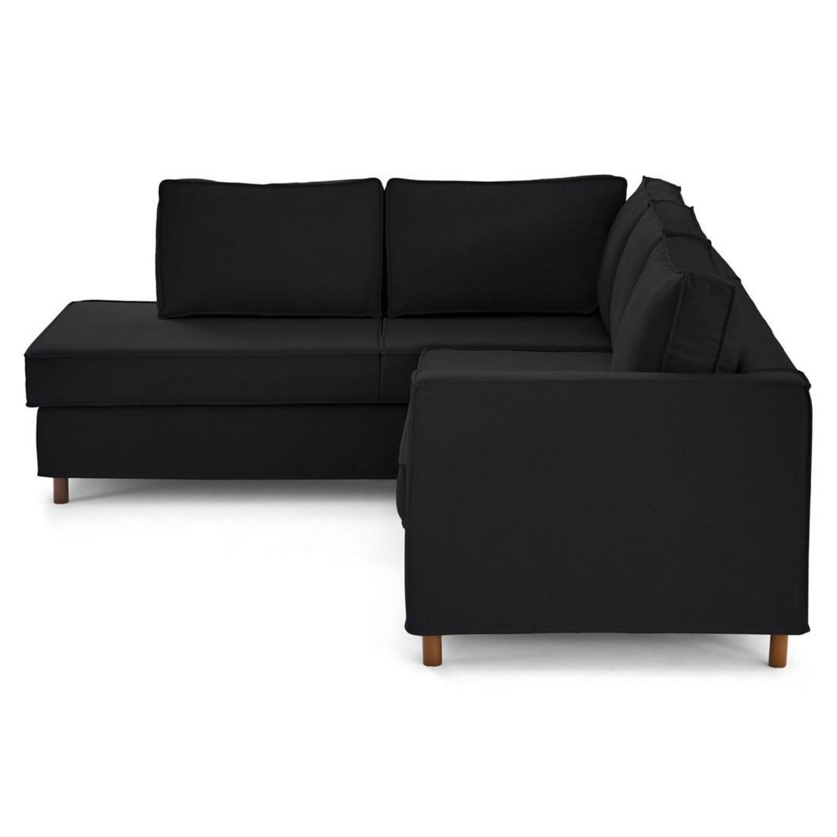 LISA DESIGN Jake - canapé déhoussable d'angle gauche 5 places en tissu